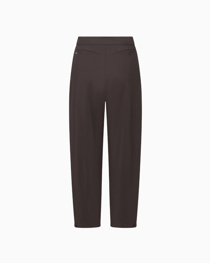 Raffaello Rossi Odine 6/8 Trousers in dark brown back view