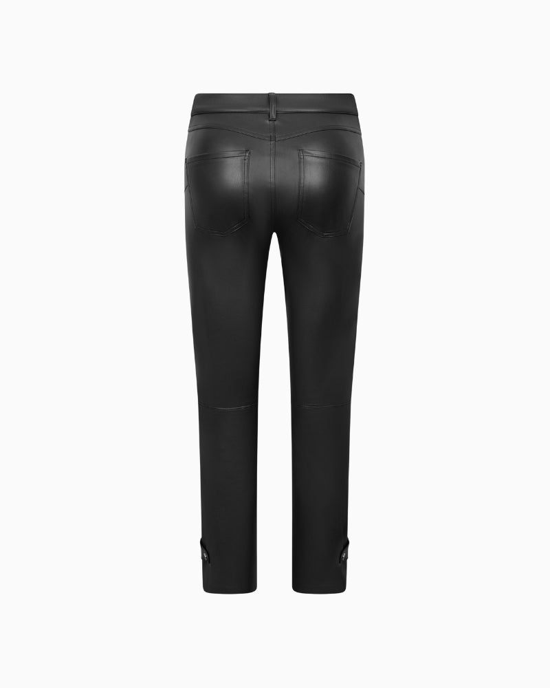 Raffaello Rossi Ronija 7/8 trousers in Black back view