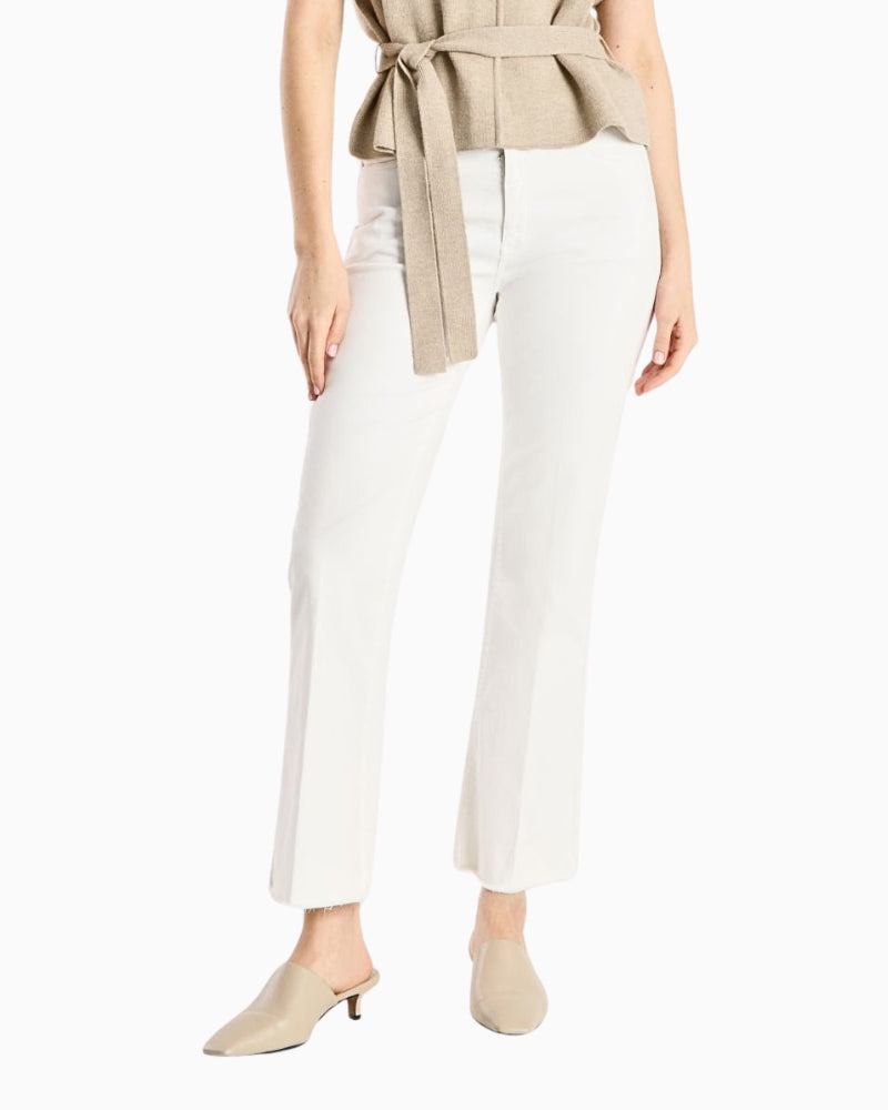 Raffaello Rossi Vic Bootleg white jeans front view