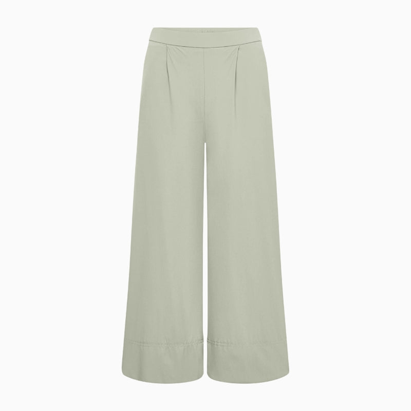 Raffaello Rossi wide leg pull-on trousers flat lay front view – Áines Boutique