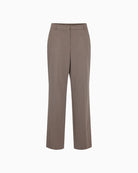 Front view of Robell Britt trousers in taupe with relaxed fit