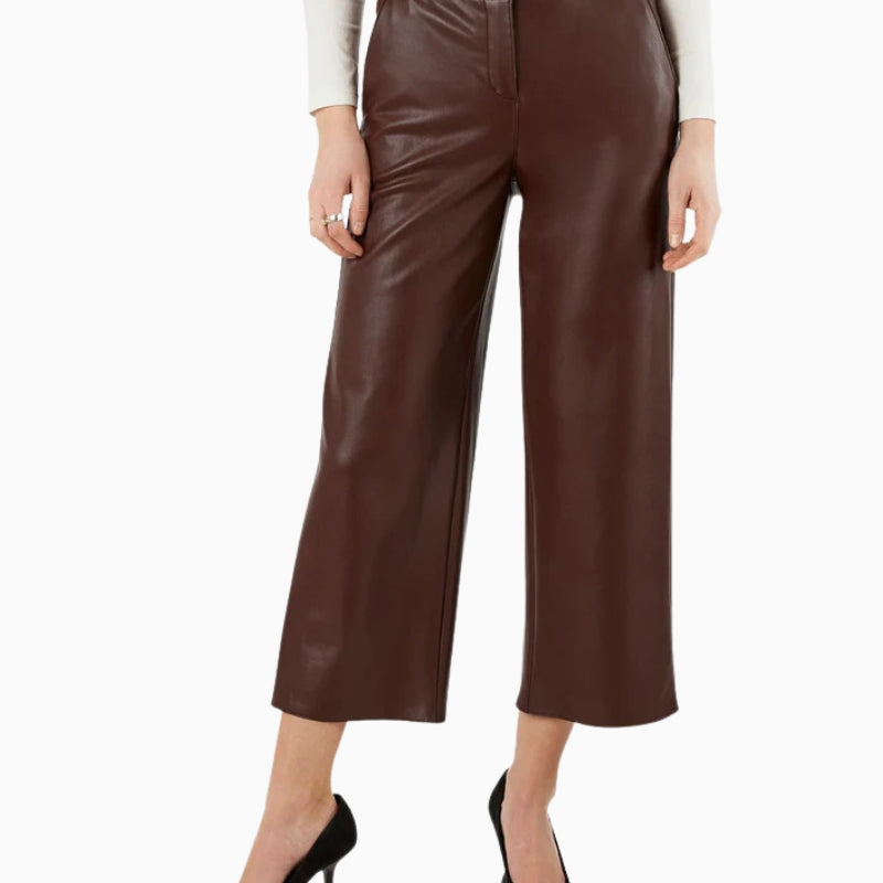 Robell Cloe 09 Trousers in dark brown front view