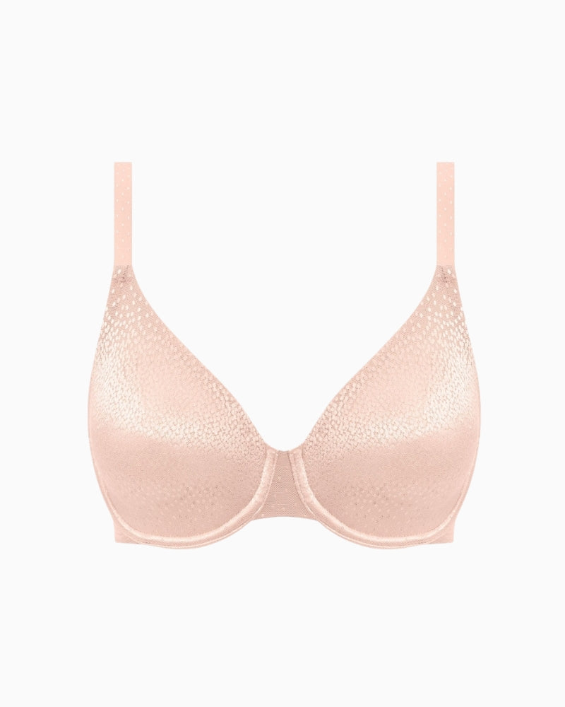 Rose Dust full cup bra by Wacoal with adjustable straps cup details