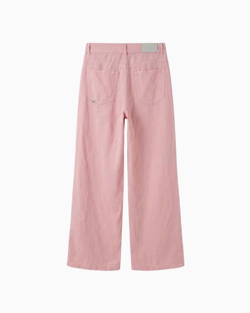 Salsa Jeans Wide Leg Jean in rose back view