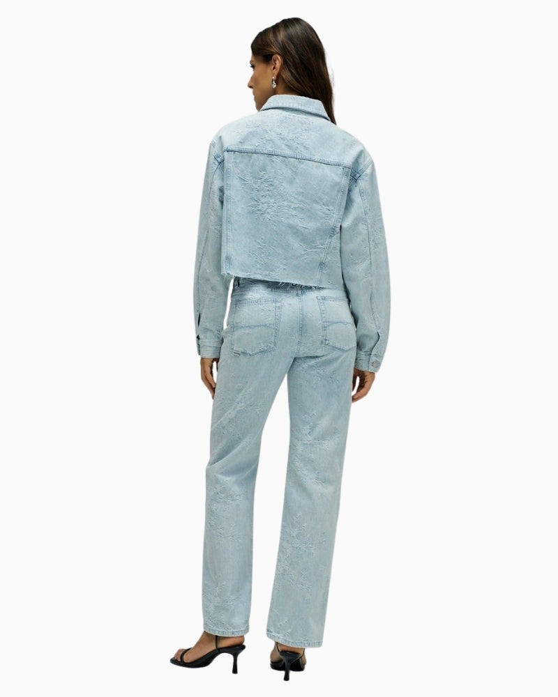 Salsa Jeans loose fit denim jacket back view