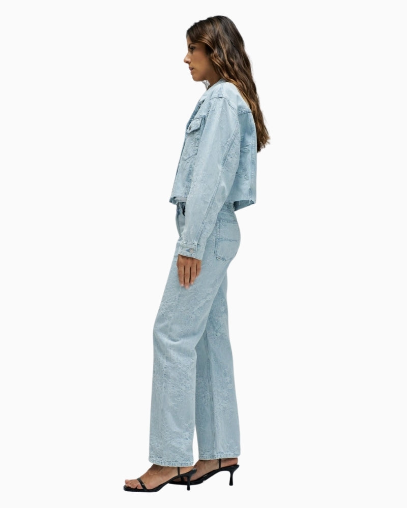 Salsa Jeans loose fit denim jacket side view