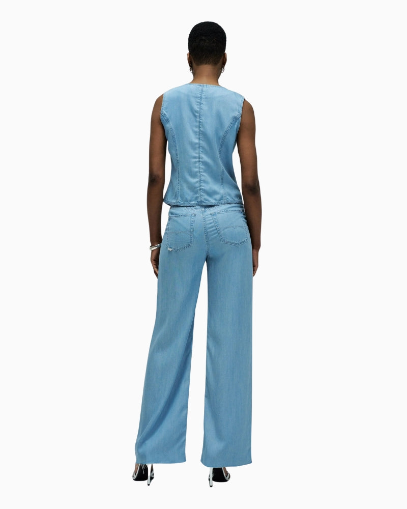 Salsa denim vest back view