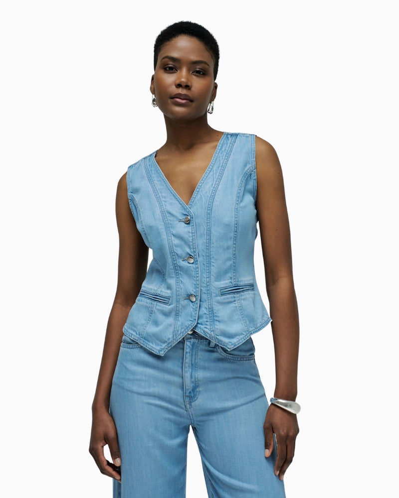 Salsa denim vest front view