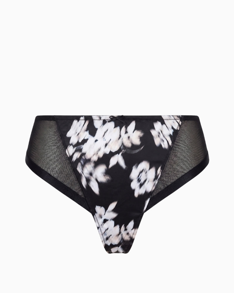 Sculptresse Bliss Brazilian in Black Floral floral front detail