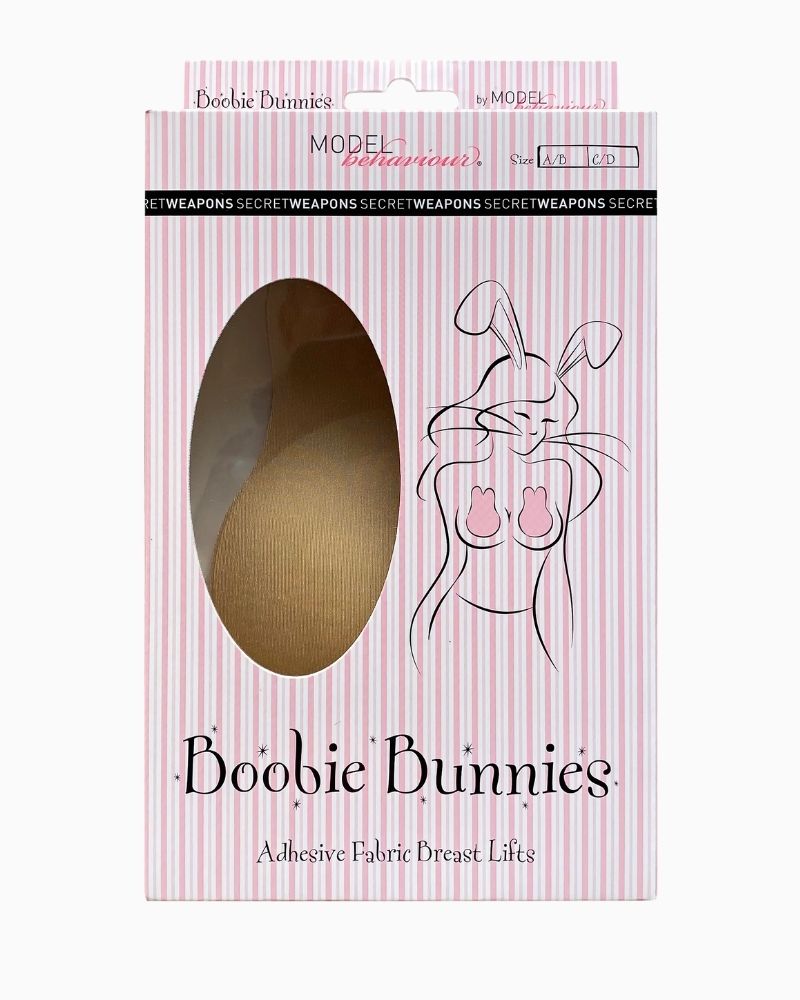 Secret Weapons Boobie Bunnies reusable adhesive nipple covers with lifting panel