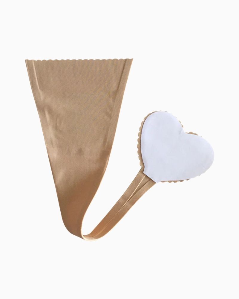 Close-up of Secret Weapons V-String showing medical-grade silicone attachment