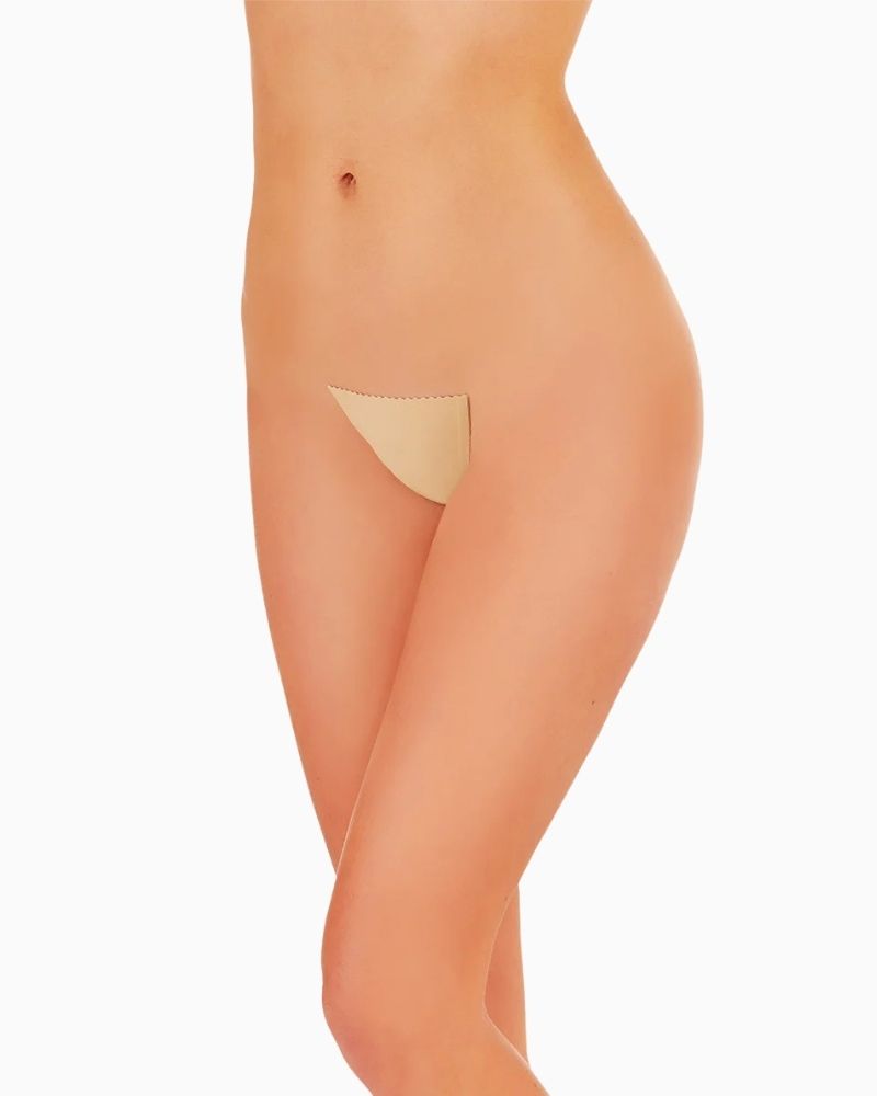 Secret Weapons Commando-G Invisible V-String in nude with seamless adhesive design