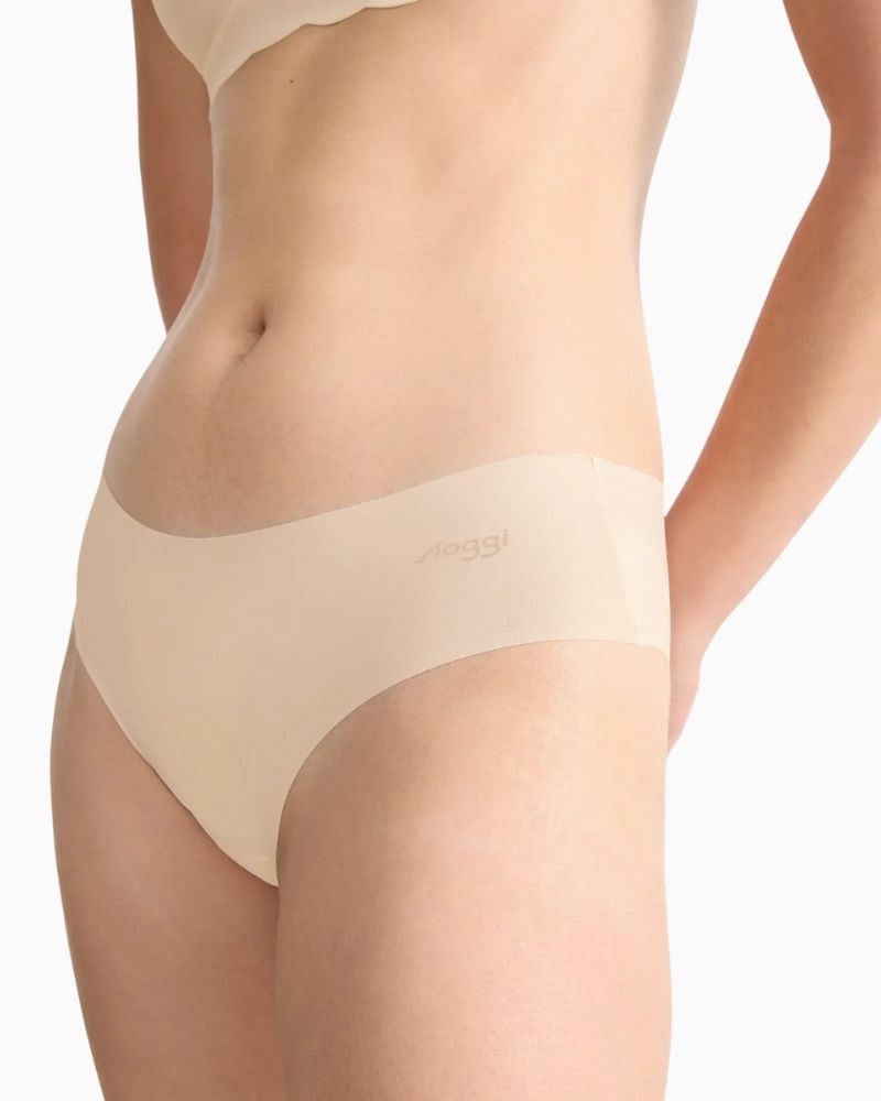 Side view of Sloggi ZERO angora briefs showing deep sides and full coverage