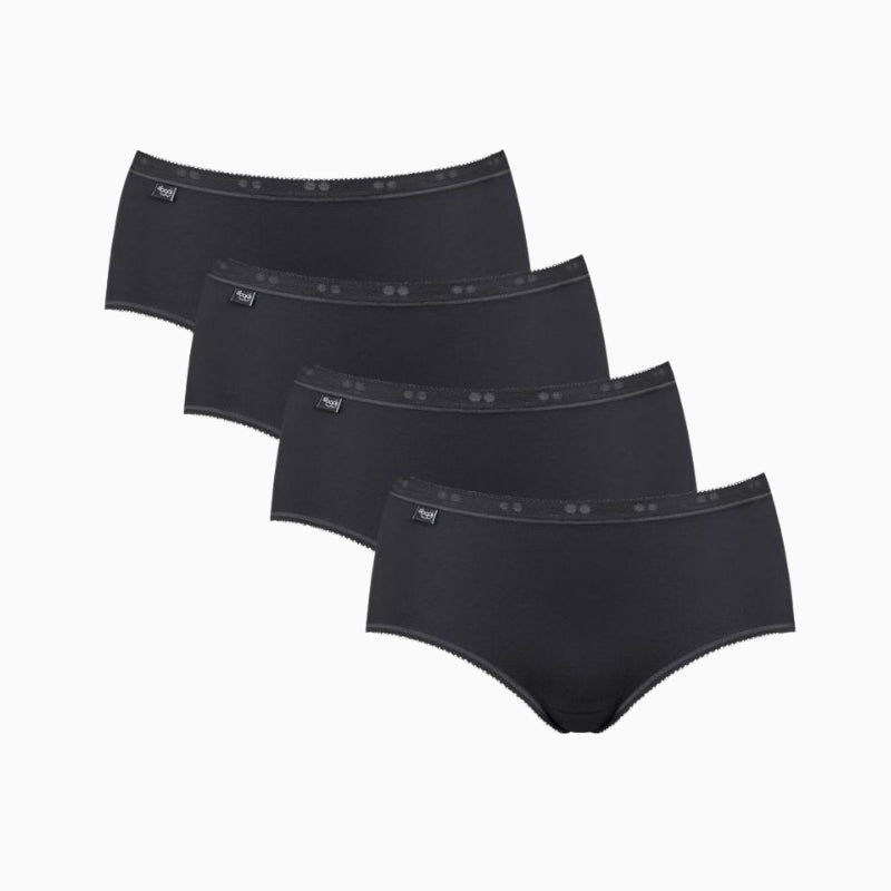 Sloggi - Basic+ Midi Briefs in Black - Pack View