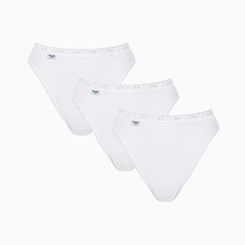 Sloggi Basic Tai Briefs in White 3-pack detail