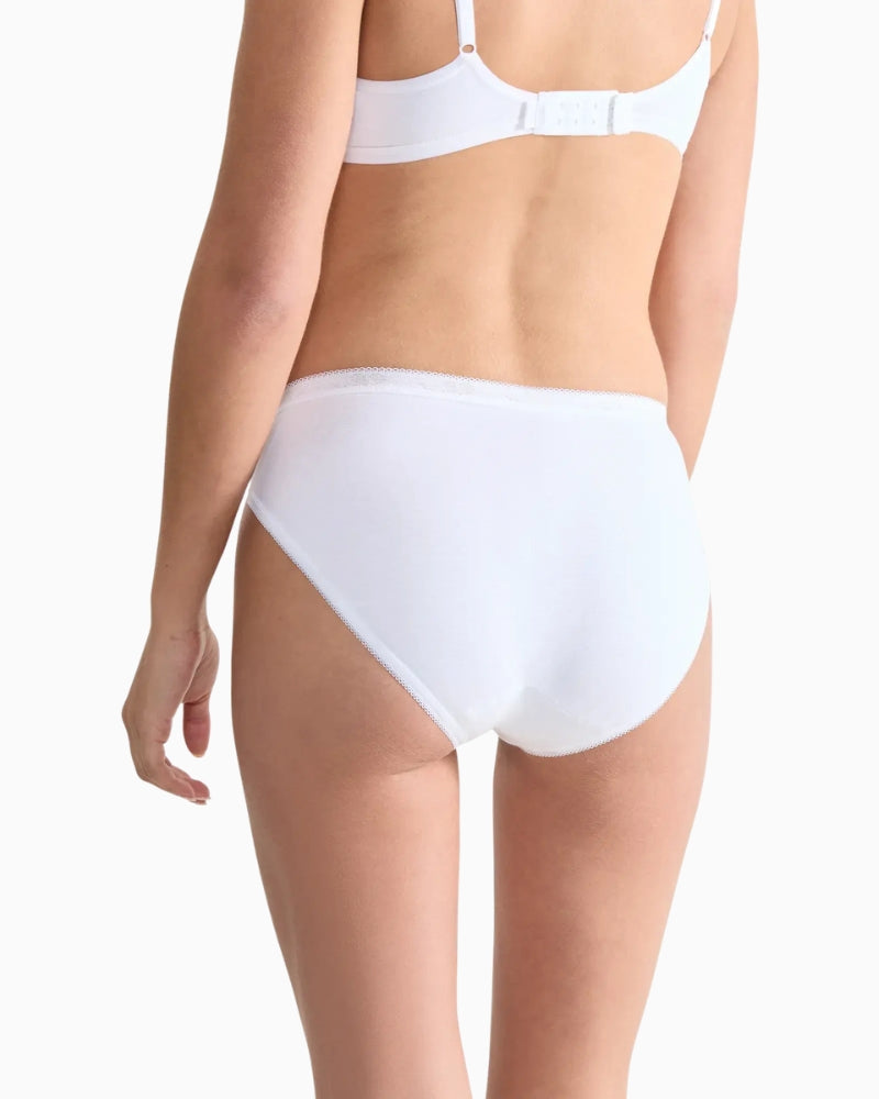 Sloggi Basic Tai Briefs in White back view