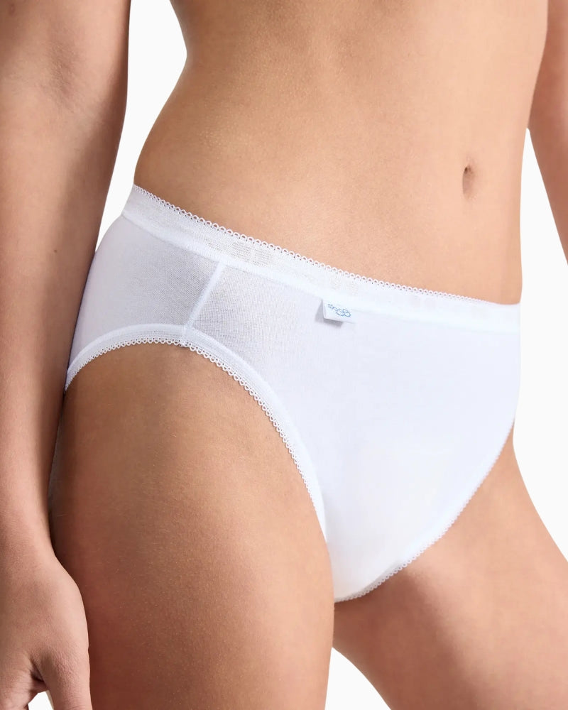 Sloggi Basic Tai Briefs in White side view