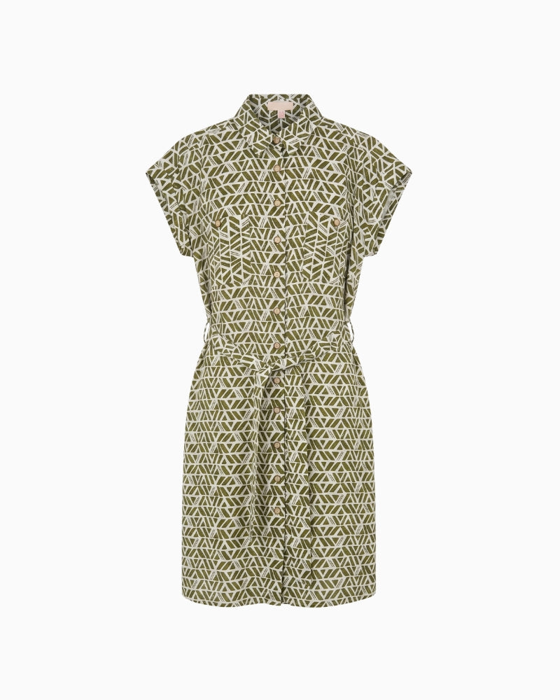 Tinta Abacanto Shirt Dress khaki front view