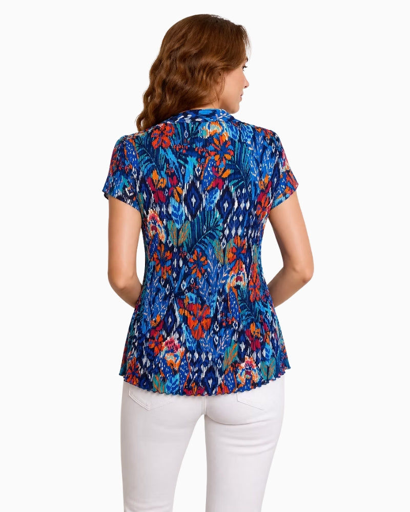 Tinta Arta abstract print blouse back view