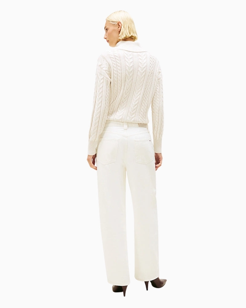 Back view showing five-pocket styling and embroidered logo