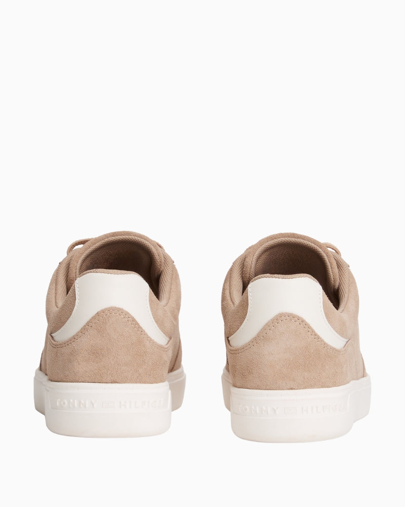 Back of Casual suede sneakers by Tommy Hilfiger in 100% cow suede leather
