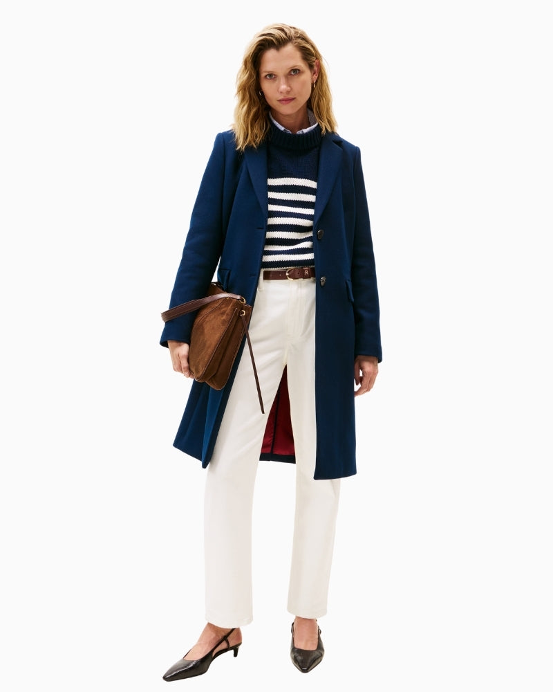 Classic wool coat by Tommy Hilfiger in regular fit with soft tailored finish