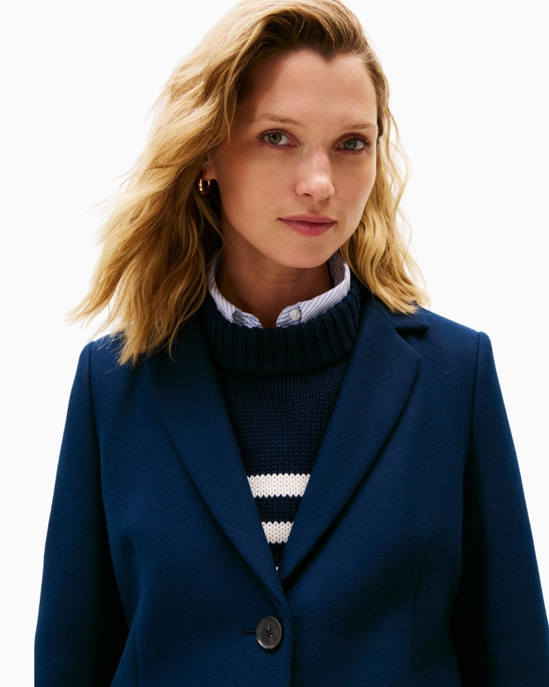 Classic wool coat by Tommy Hilfiger in regular fit with soft tailored finish