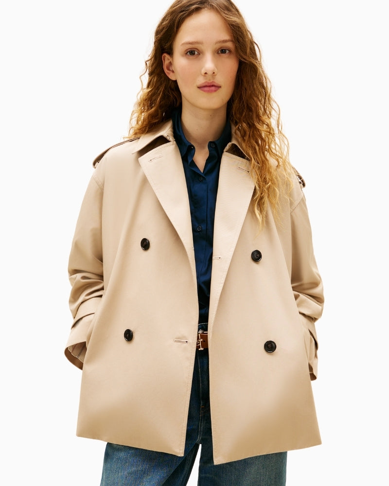 Tommy Hilfiger tailored short trench silhouette – Áines Boutique