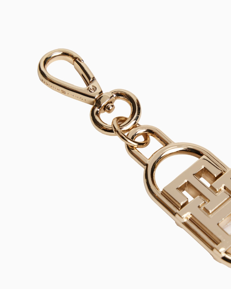 Card holder and charm bag set laid flat showing compartments