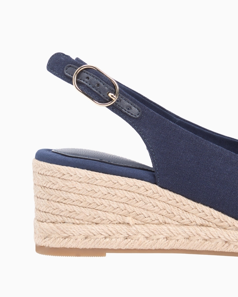 Navy Tommy Hilfiger espadrille sole detail with rope texture – Áines Boutique