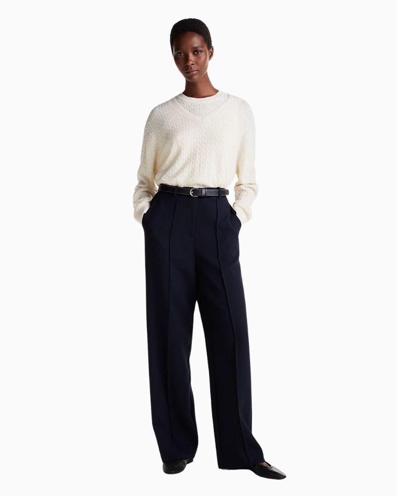 Tommy Hilfiger - Mini Cable V Neck Sweater