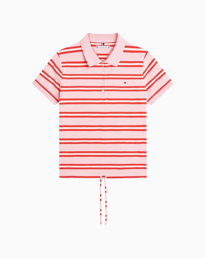 Multistripe pattern and logo embroidery detail – Áines Boutique