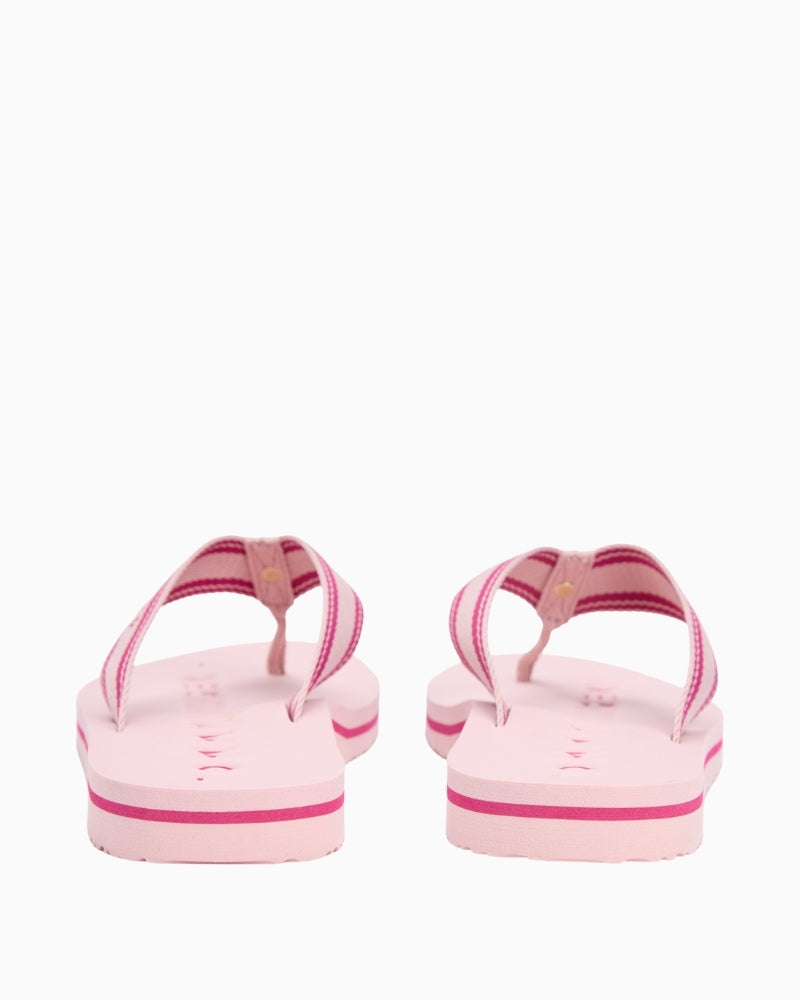 Pink Tommy Hilfiger flat sandal sole view – Áines Boutique