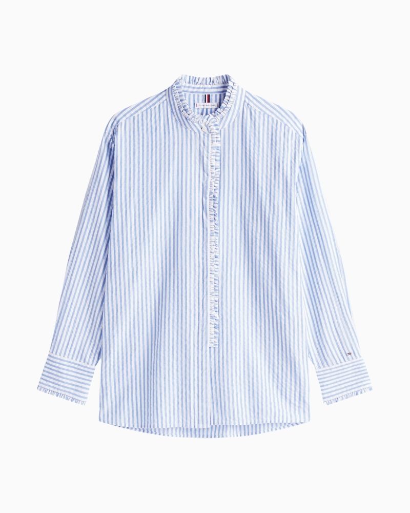 Lightweight cotton blouse with soft texture and Tommy branding