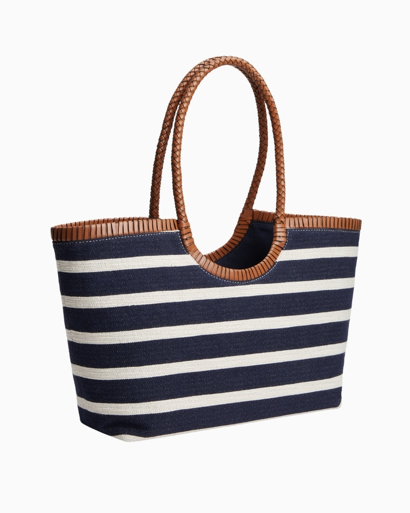 Tommy Hilfiger TH Elev summer tote stripe side view – Áines Boutique