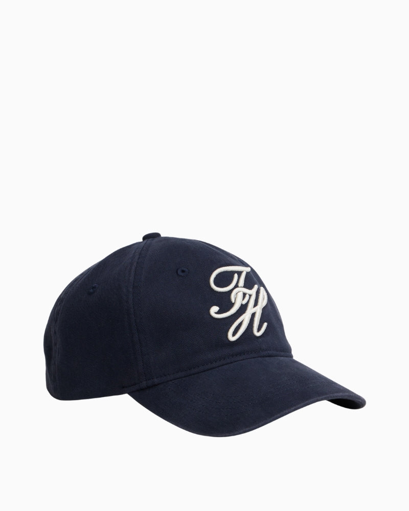 Tommy Hilfiger embroidered cotton cap with curved brim