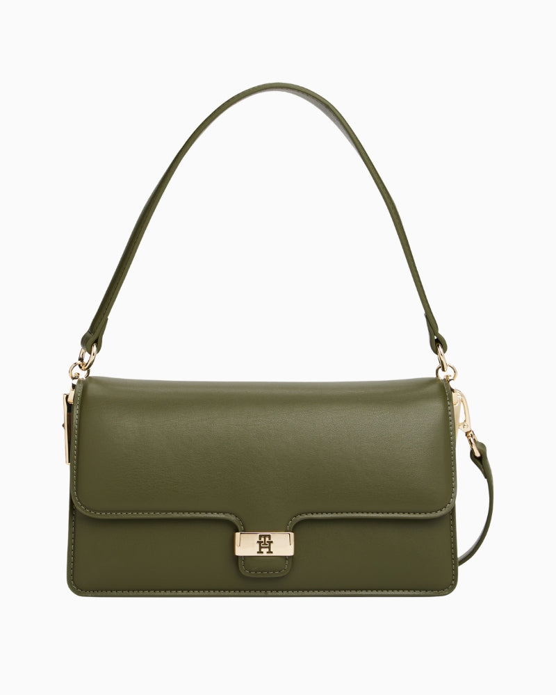 Tommy Hilfiger TH Heritage convertible crossbody bag with gold hardware