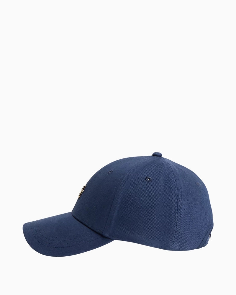 Tommy Hilfiger cap, side view showing six-panel design – Áines Boutique