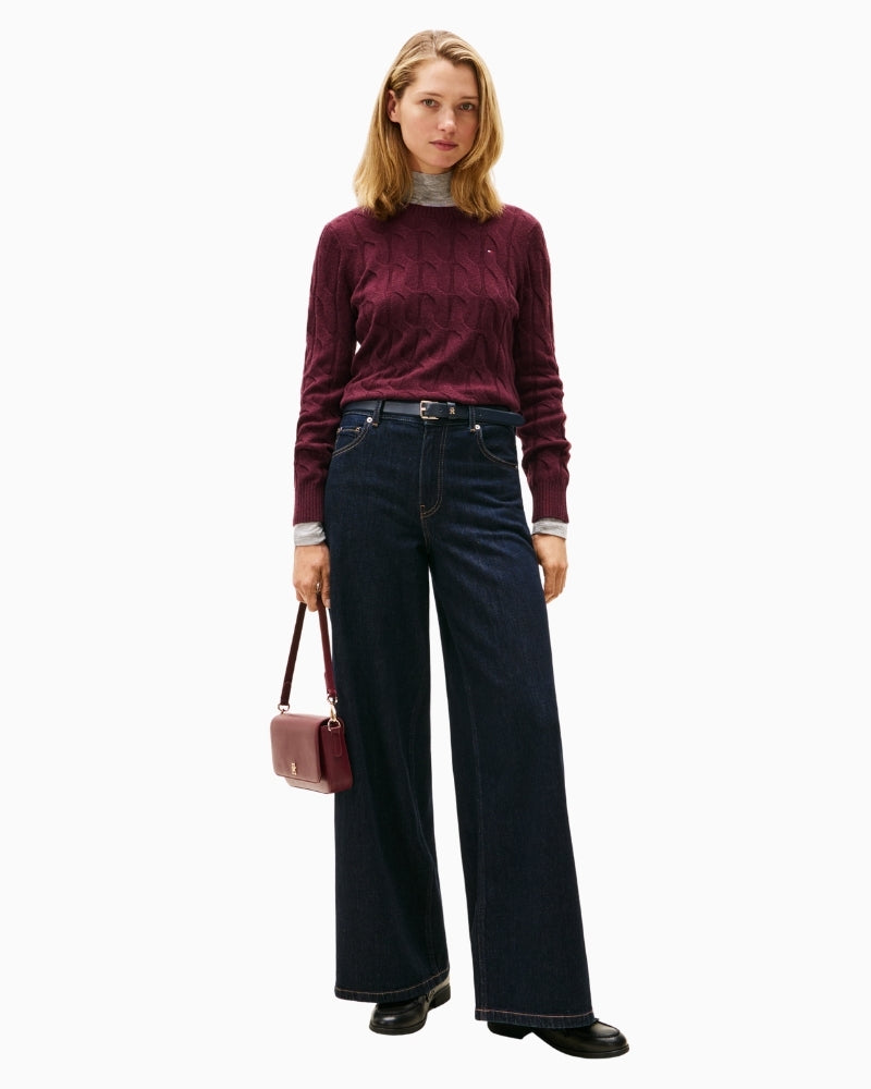 Women’s winter wool sweater by Tommy Hilfiger with classic fit and feel