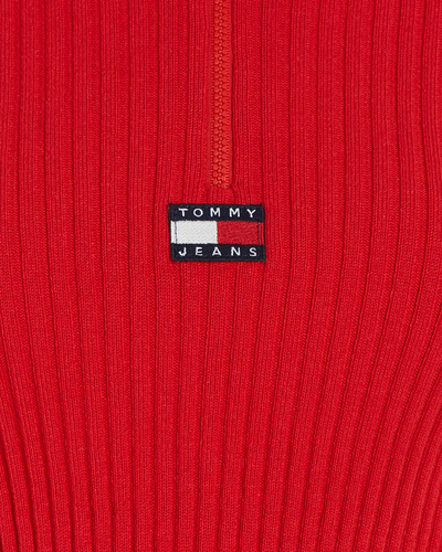 Tommy Jeans - Half Zip Thru Rib Badge Top 