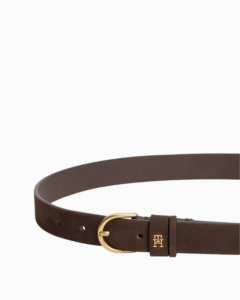Tommy Hilfiger Effortless 2.5 NB Brass Belt in Brown full view