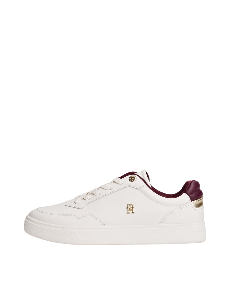 left side view of Tommy Hilfiger White Trainer