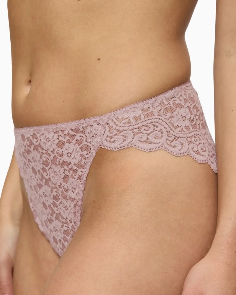 Side view of Triumph Amourette tai brief showing high-leg flattering cut