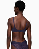 Back view of Triumph nude padded bra with adjustable straps and smooth band