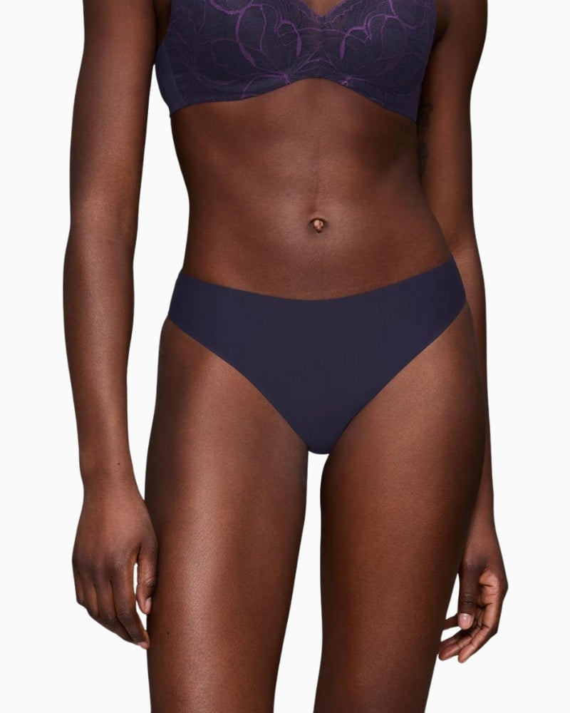 Triumph high-leg tai briefs in nude with smooth lace and soft microfibre fabric