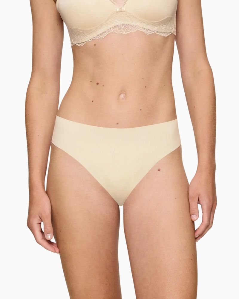 Front view of Triumph seamless string underwear in sustainable fabric