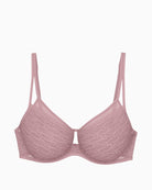 Triumph Signature Sheer minimiser bra with lace detail and moulded cups