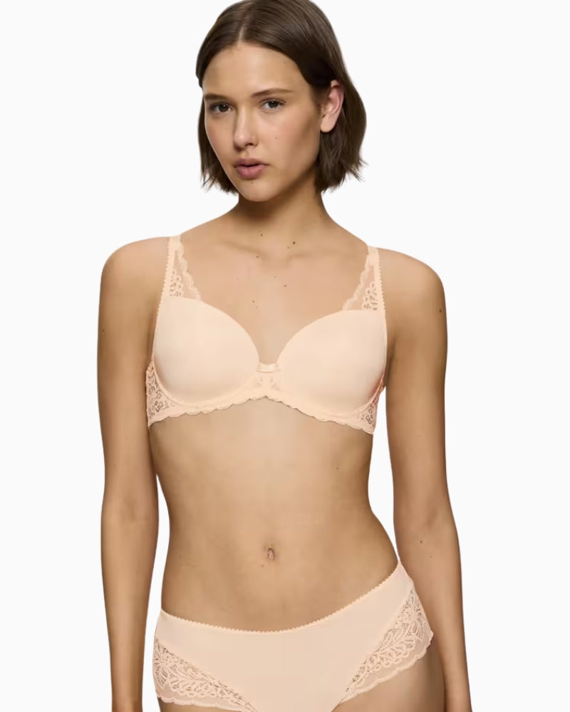 Triumph Amourette Spotlight Padded Bra in nude front view