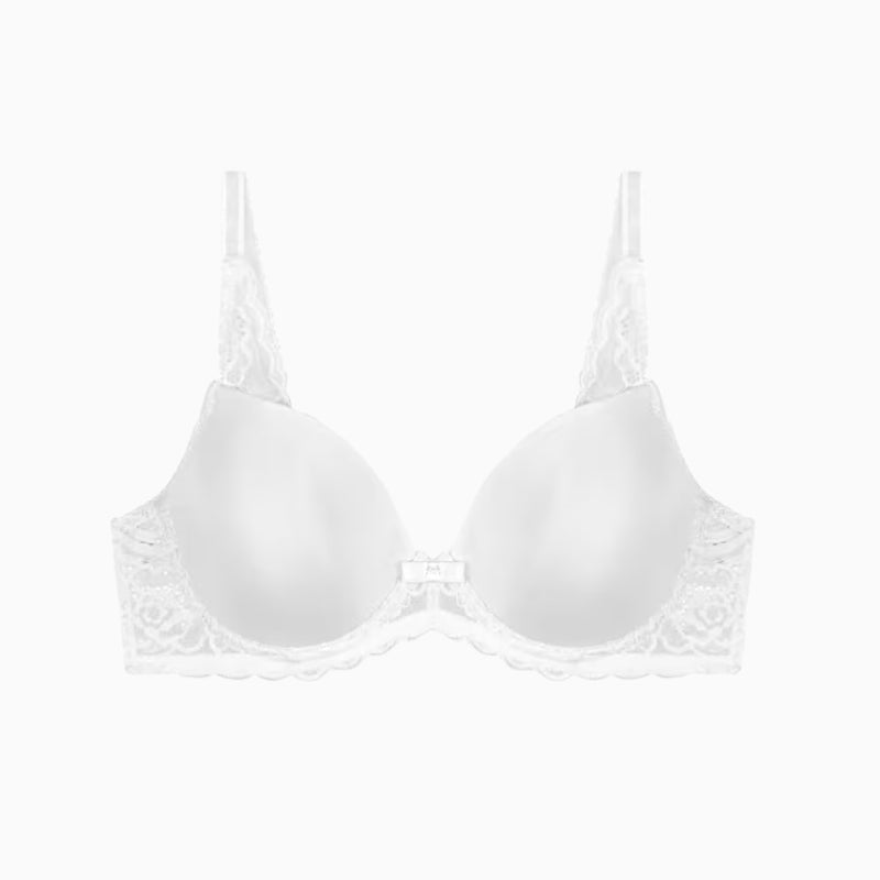 Triumph Amourette Spotlight Padded Bra in white cup detail