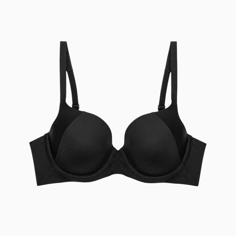 Triumph Body Make-Up Soft Touch Bra in black cup detail